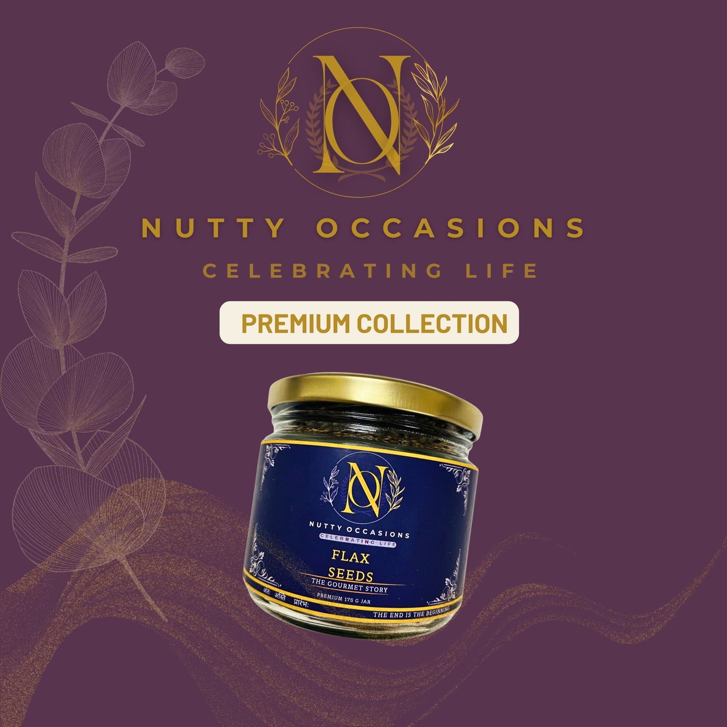 Nutty Occasions : Premium Flax Seeds – Nature’s Source of Omega-3| Fiber | Protein | 350 Grams