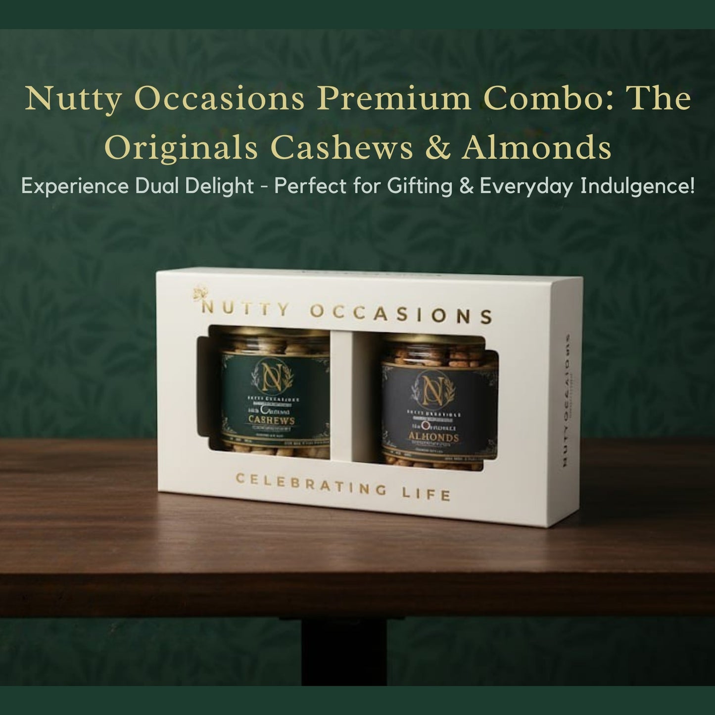 Nutty Occasions The Originals - Gourmet Heritage Almonds & Cashews, A++ Grade Protein Rich Dry Fruit  | 350 Grams