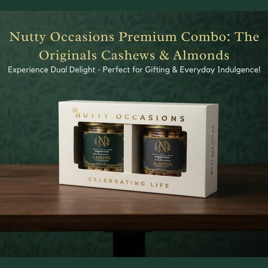 Nutty Occasions The Originals - Gourmet Heritage Almonds & Cashews, A++ Grade Protein Rich Dry Fruit  | 350 Grams