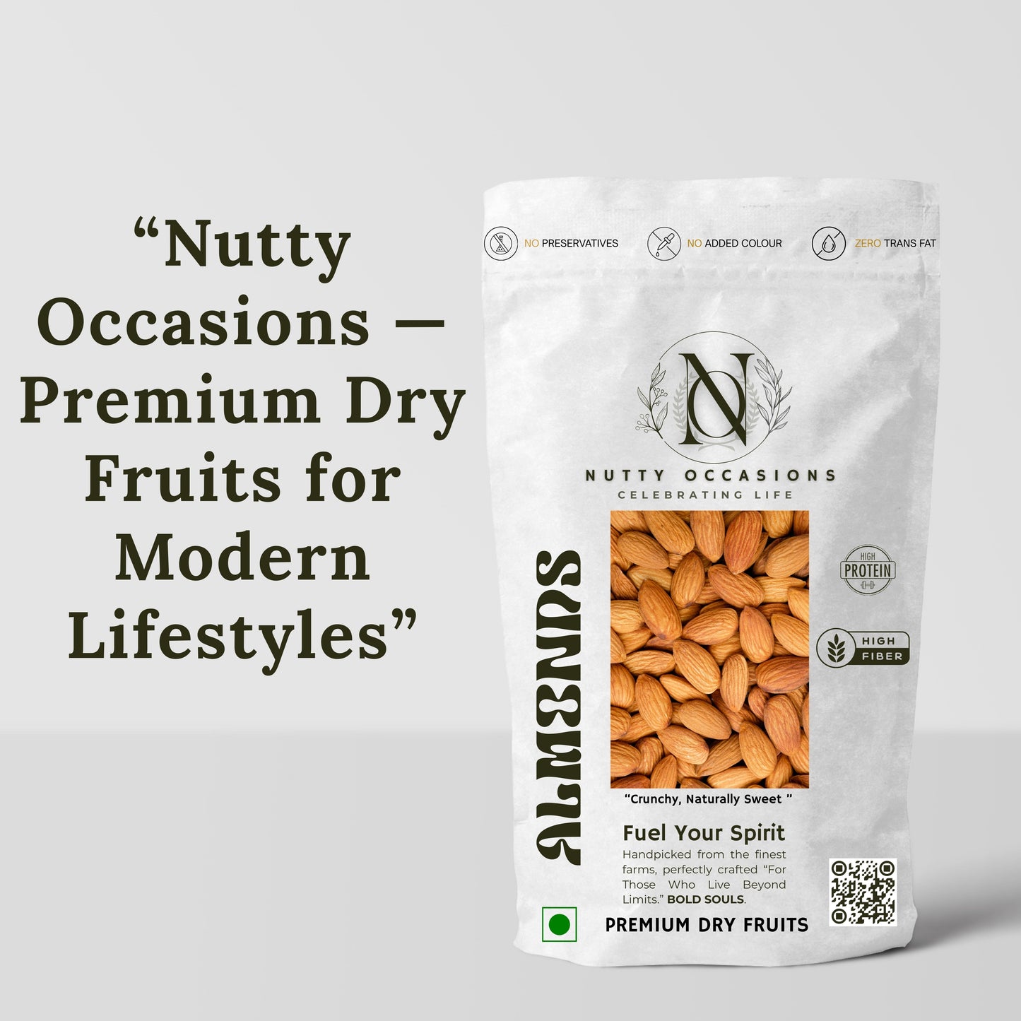 Nutty Occasions : The Reserve DUO : The Originals - Gourmet Heritage Almonds & Cashews, A++ Grade Protein Rich Dry Fruit  | 1 KG