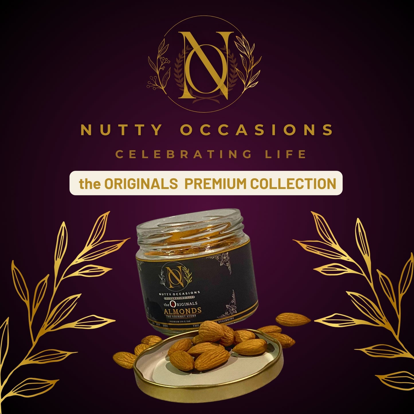 Nutty Occasions : Premium Almonds | Crunchy & Delicious | High in Protein | Fiber | Antioxidants  Keto-Friendly | Gluten-Free | Zero Cholesterol  Perfect for Snacking |350 Grams