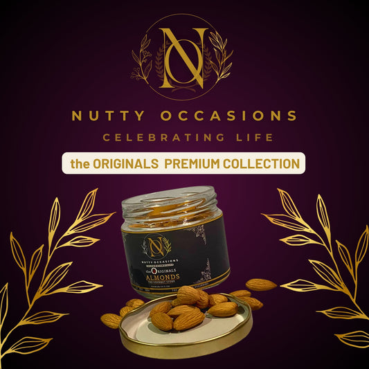 Nutty Occasions : Premium Almonds | Crunchy & Delicious | High in Protein | Fiber | Antioxidants  Keto-Friendly | Gluten-Free | Zero Cholesterol  Perfect for Snacking |350 Grams
