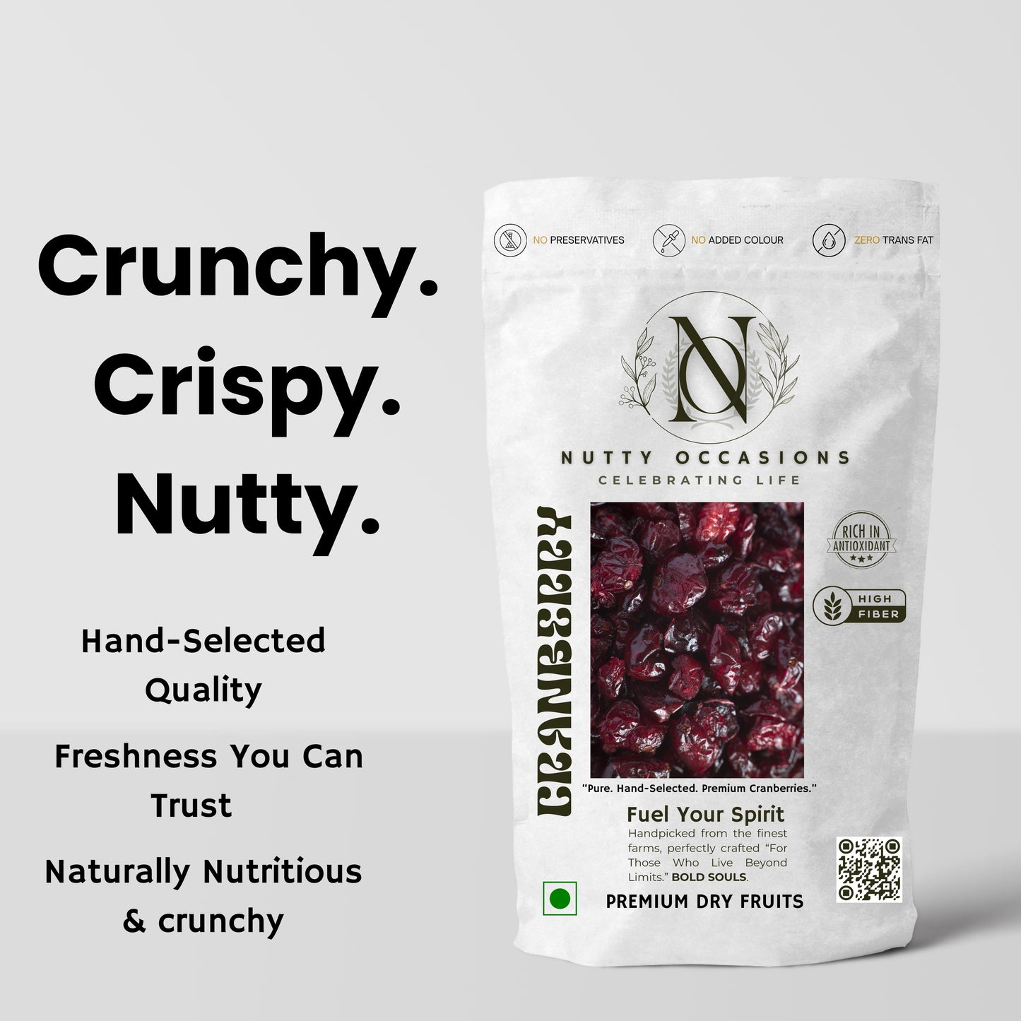 Nutty Occasions - The Heirloom Artisan Duo Harvest Cranberry & Cashews, Premium Selection : 1 KG