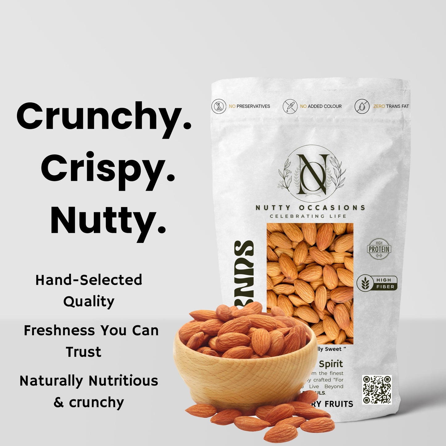 Nutty Occasions : The Reserve DUO : The Originals - Gourmet Heritage Almonds & Cashews, A++ Grade Protein Rich Dry Fruit  | 1 KG