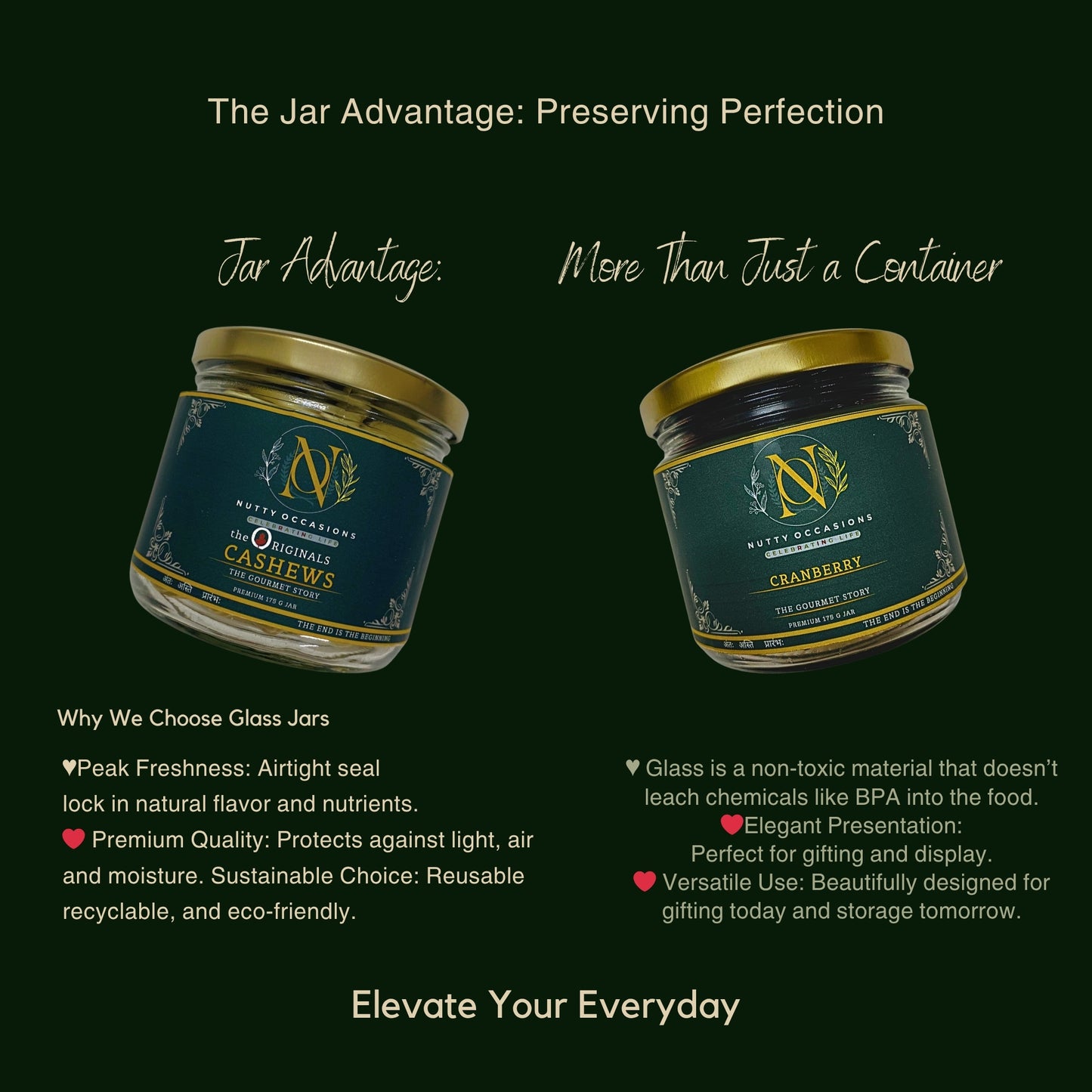 Nutty Occasions - Heirloom Harvest Cranberry & Cashews, Premium Handpicked Dry Fruit : 350 Grams