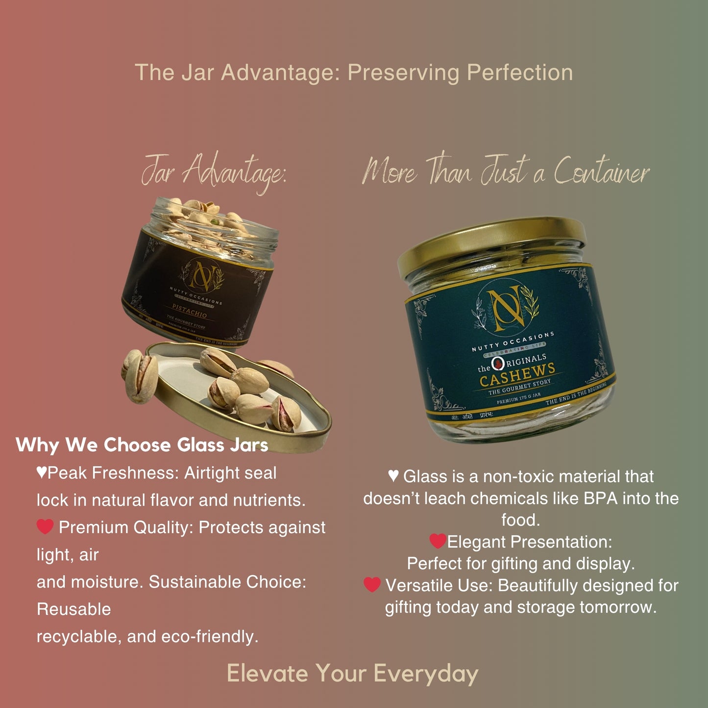 Nutty Occasions THE GOURMET STORY Pistachio & Cashew Combo - Crunchy, Premium Dry Fruits for Daily Wellness & Snacking, Perfect for Gift Hampers | 350 Grams