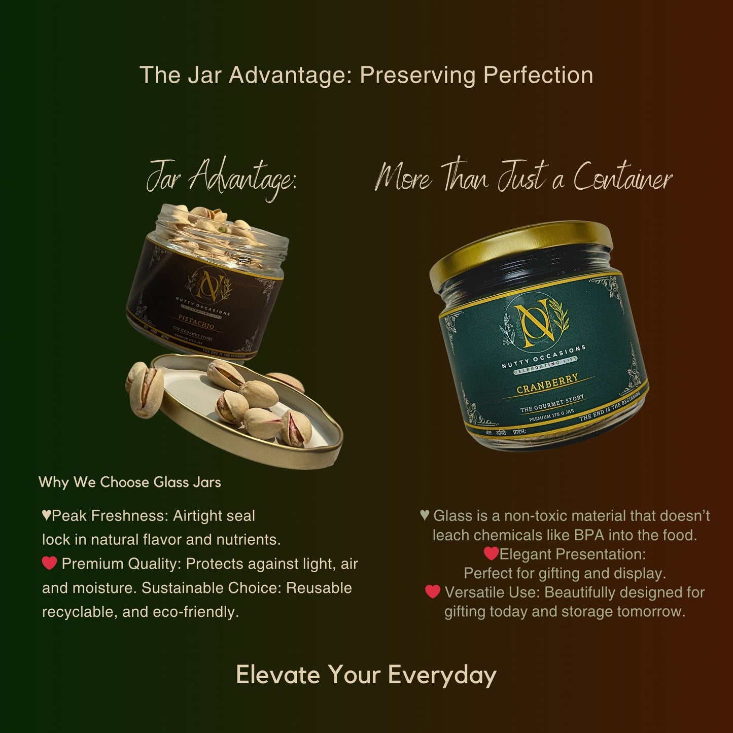 Nutty Occasions : Wellness Duo: A++ Pistachio Nuts & Antioxidant Cranberry Superfoods | 100% Natural, Reusable Jar | 350 Grams