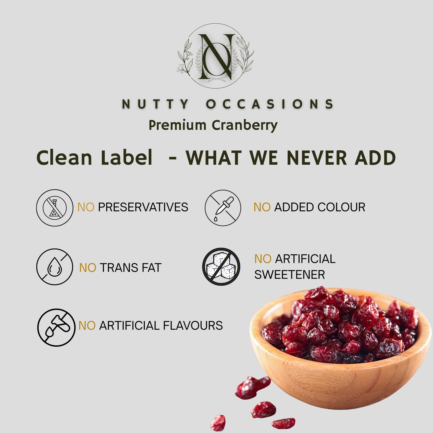 Nutty Occasions - The Heirloom Artisan Duo Harvest Cranberry & Cashews, Premium Selection : 1 KG