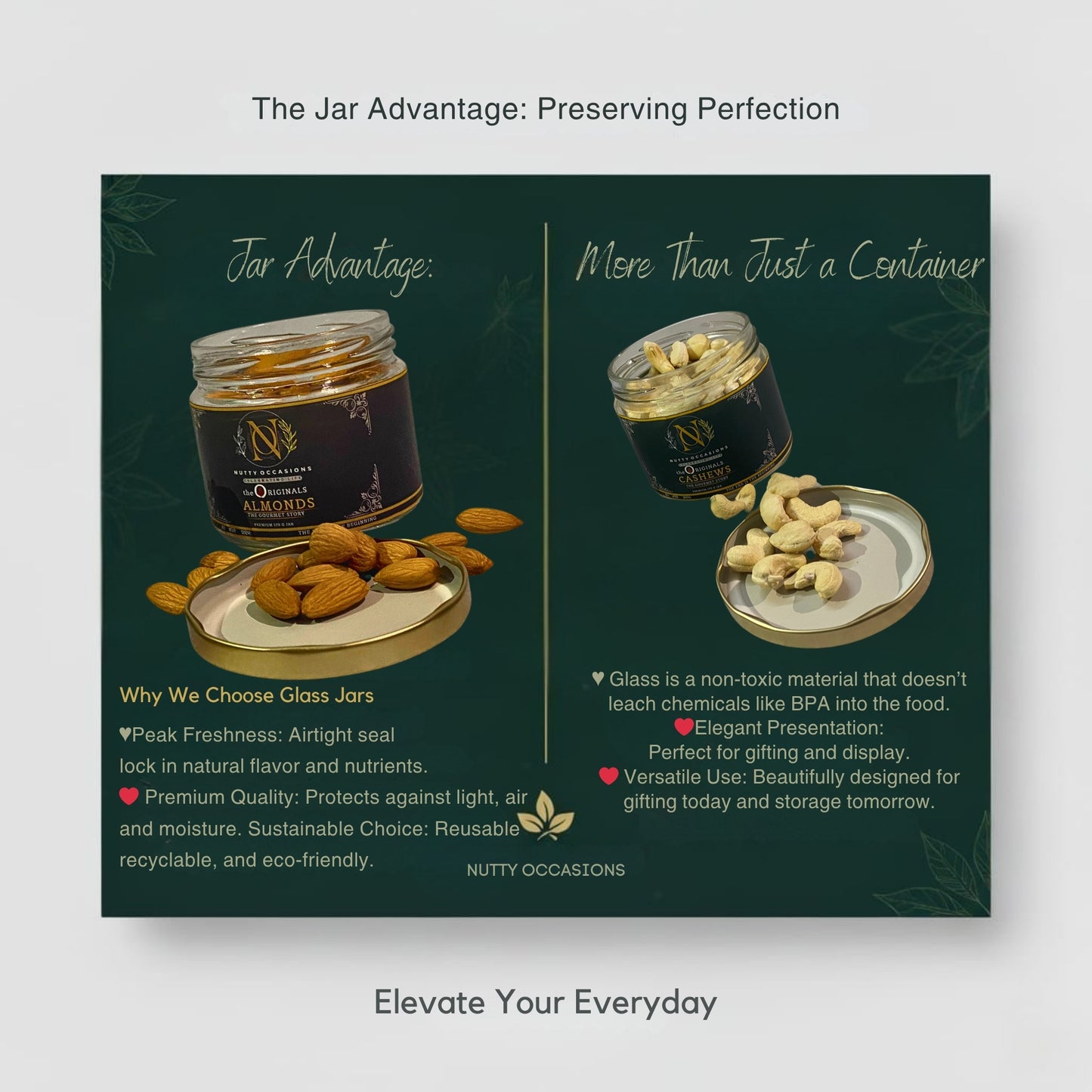 Nutty Occasions The Originals - Gourmet Heritage Almonds & Cashews, A++ Grade Protein Rich Dry Fruit  | 350 Grams