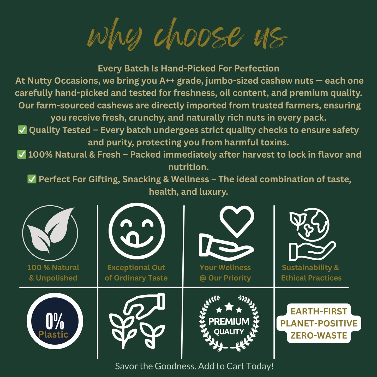 Nutty Occasions The Originals - Gourmet Heritage Almonds & Cashews, A++ Grade Protein Rich Dry Fruit  | 350 Grams