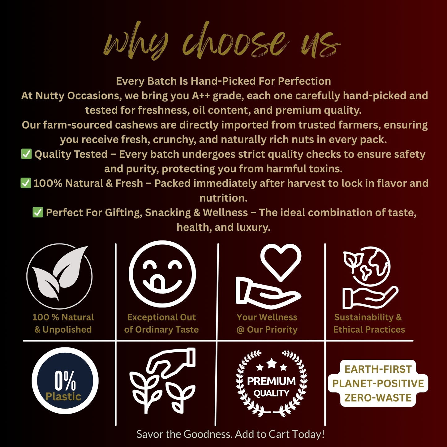 Nutty Occasions | Gourmet Cashew & Raisin Combo Box | The Originals A++ Grade, 100% Natural Dry Fruits | Premium Glass Jar Packaging | 350 Grams