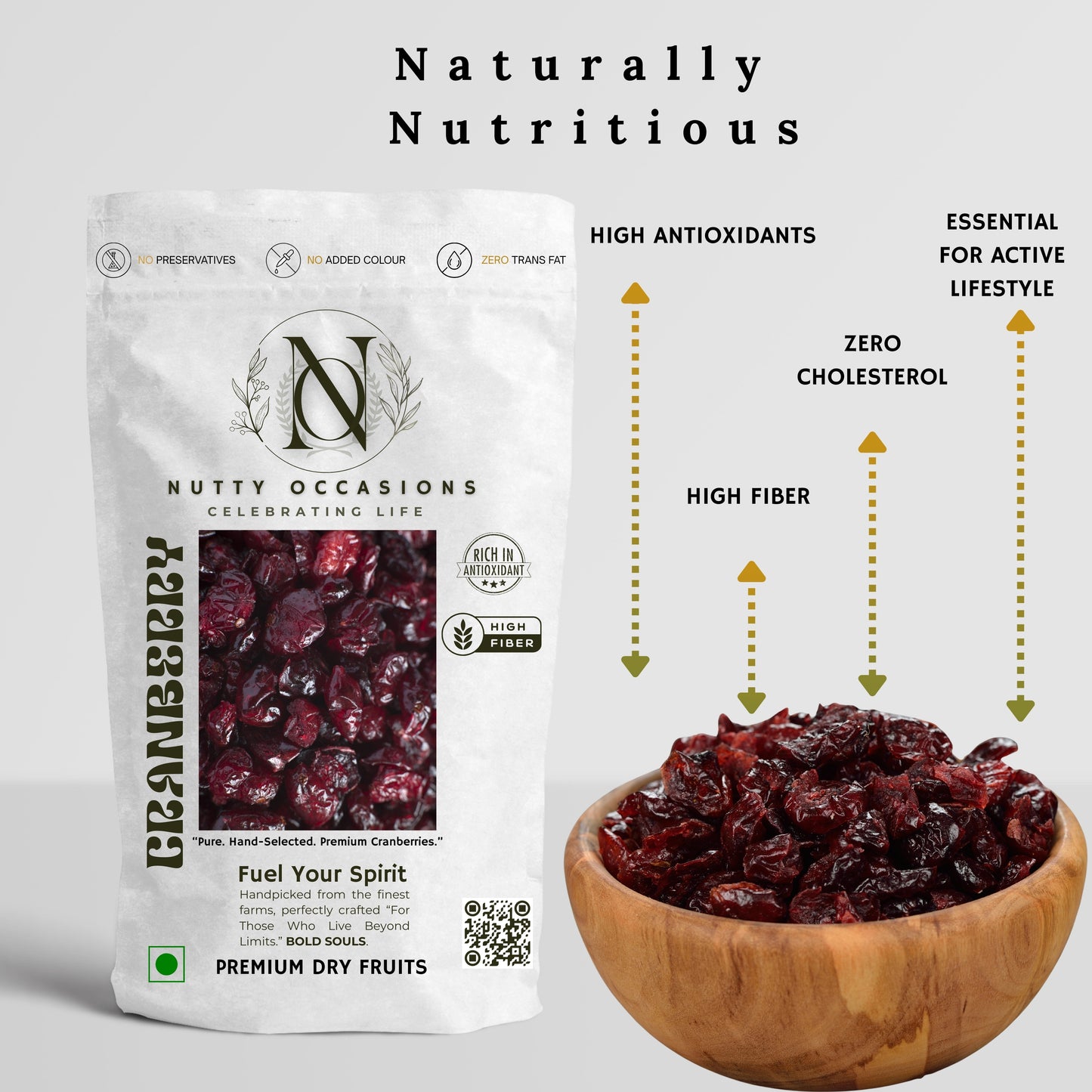 Nutty Occasions - The Heirloom Artisan Duo Harvest Cranberry & Cashews, Premium Selection : 1 KG