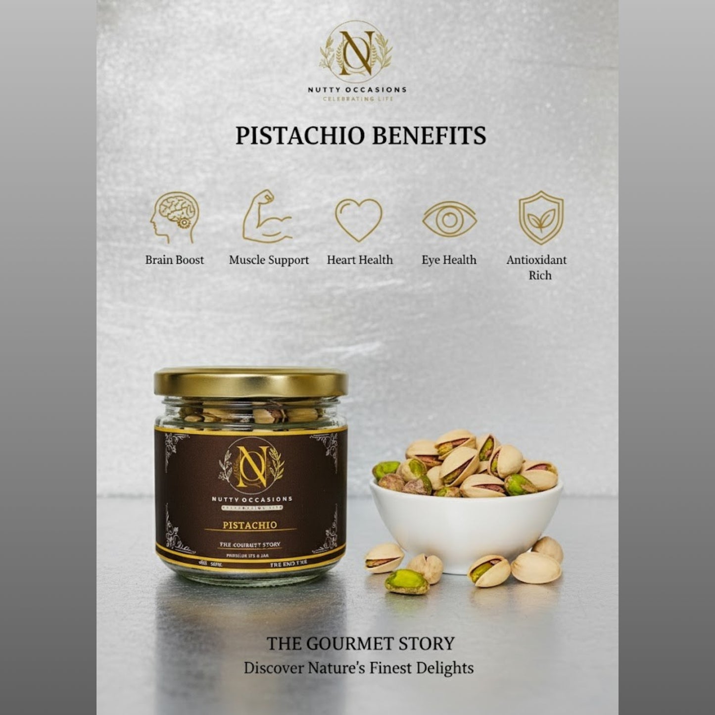 NUTTY OCCASIONS : The Heirloom Reserve | Artisan-Picked Premium Pistachio & Raisins | All-Natural, High-Energy Snack for Wellness | 350 Grams