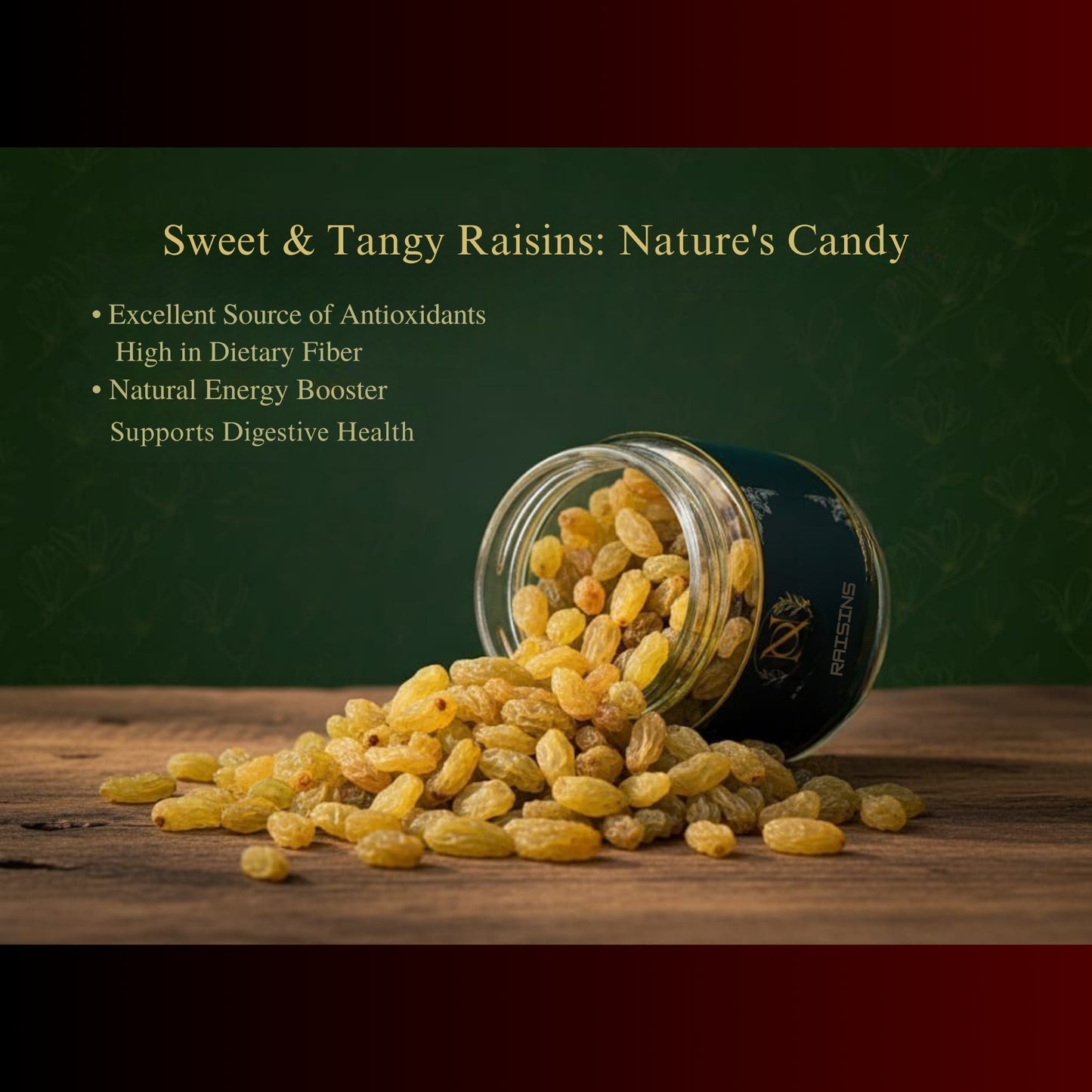 Nutty Occasions | Gourmet Cashew & Raisin Combo Box | The Originals A++ Grade, 100% Natural Dry Fruits | Premium Glass Jar Packaging | 350 Grams