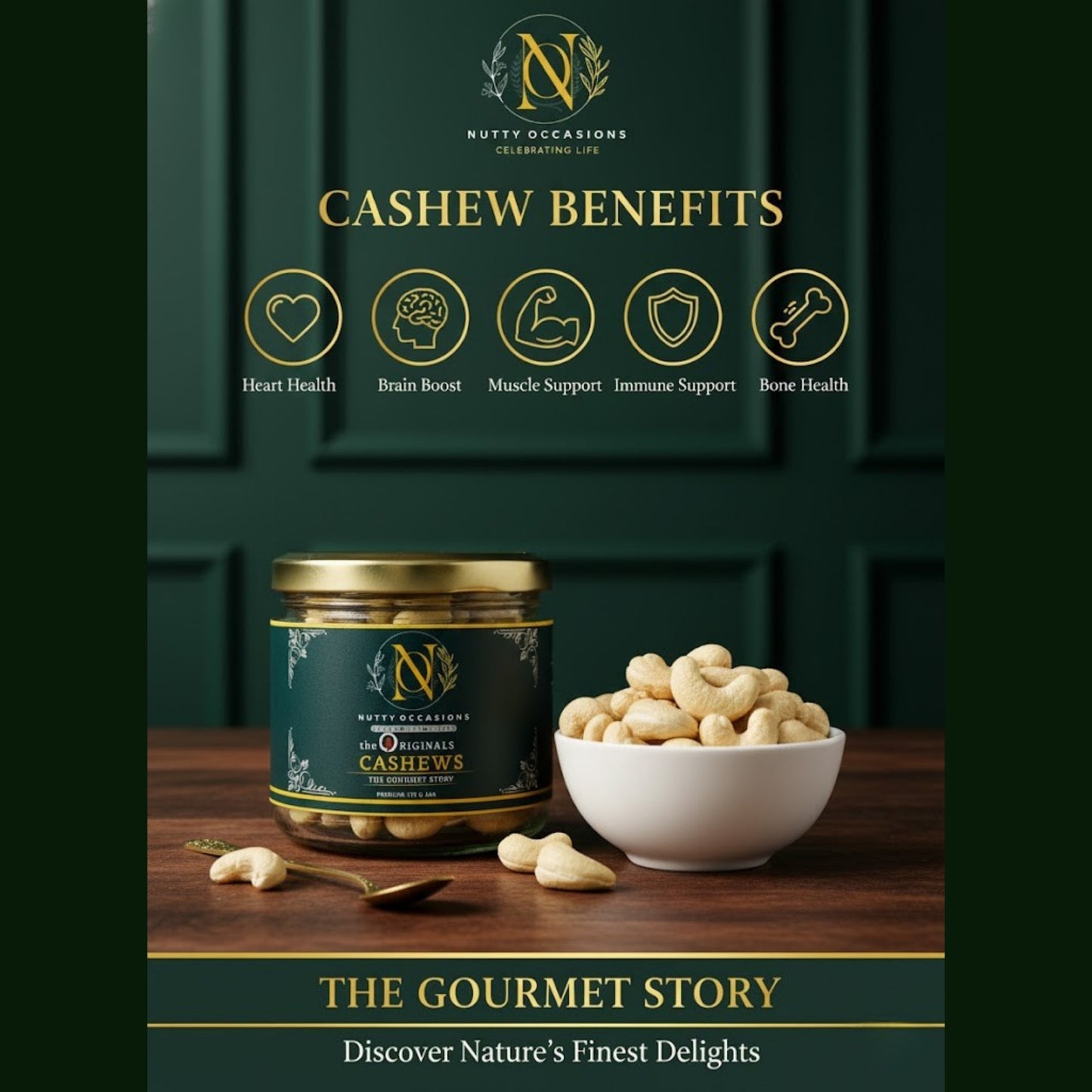 Nutty Occasions - Heirloom Harvest Cranberry & Cashews, Premium Handpicked Dry Fruit : 350 Grams