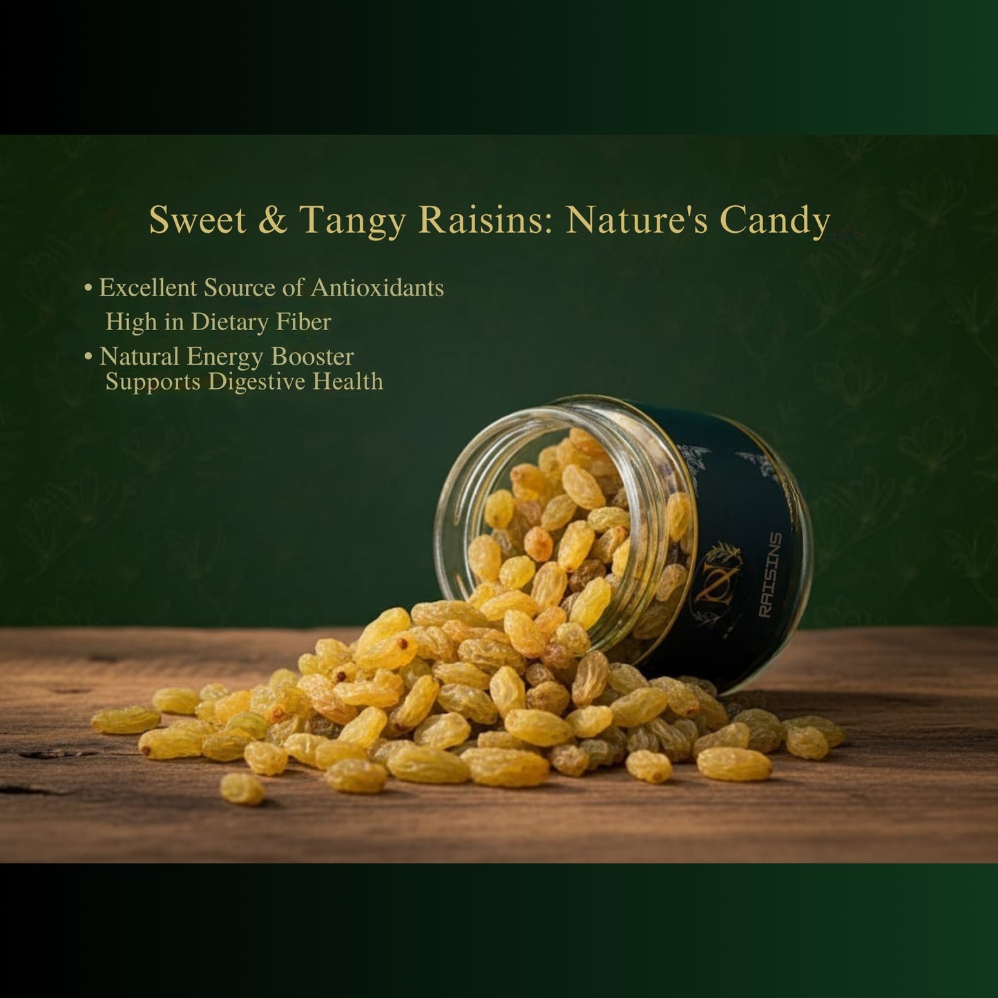 Nutty Occasions Gourmet  Almonds & Sweet Raisins Combo - 100% Natural, Zero Additives | Premium Handpicked Dry Fruits in Reusable Glass Jars | Healthy Snacking | 350 Grams