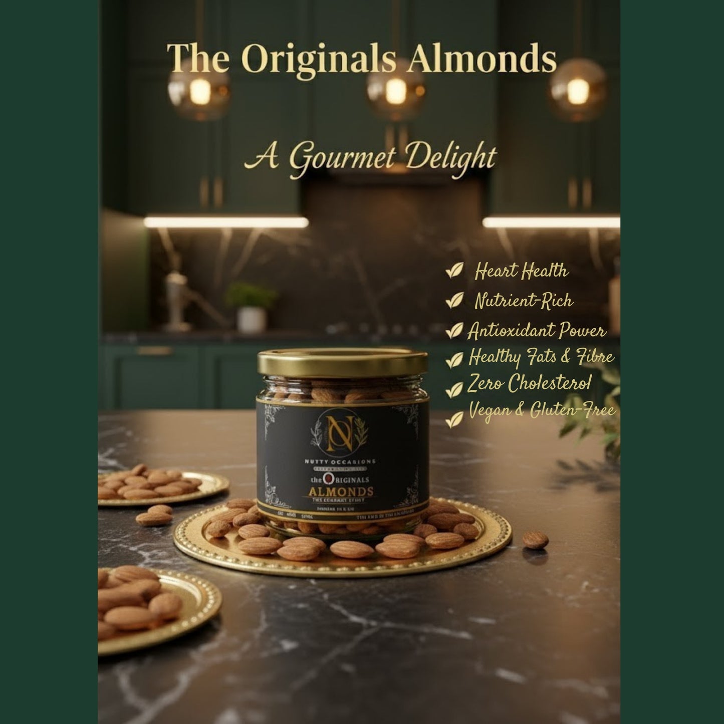 Nutty Occasions The Originals - Gourmet Heritage Almonds & Cashews, A++ Grade Protein Rich Dry Fruit  | 350 Grams