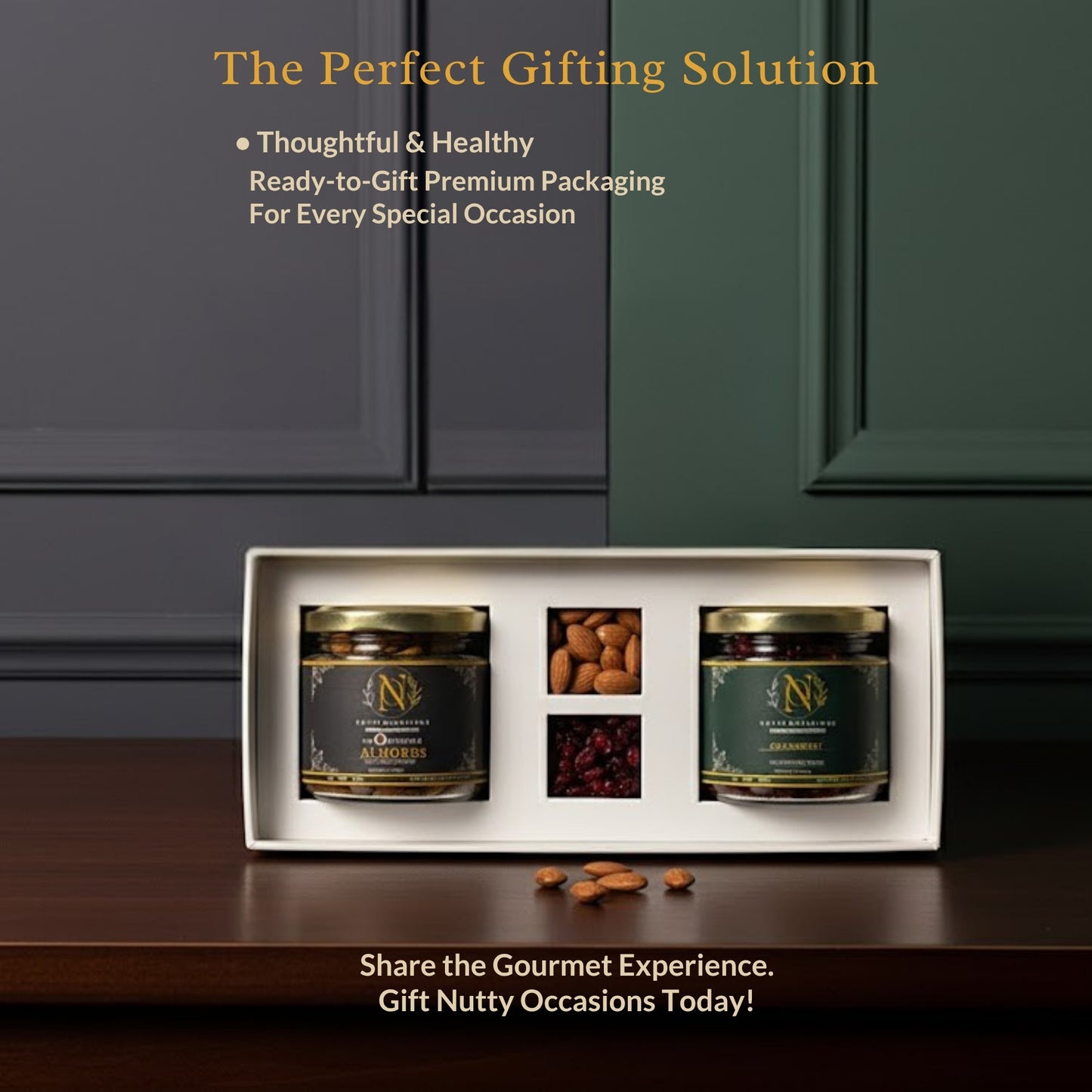 Nutty Occasions A++ Grade Almonds & Cranberry Duo - Heart Health & Brain Boost Snack Pack | 350 Grams