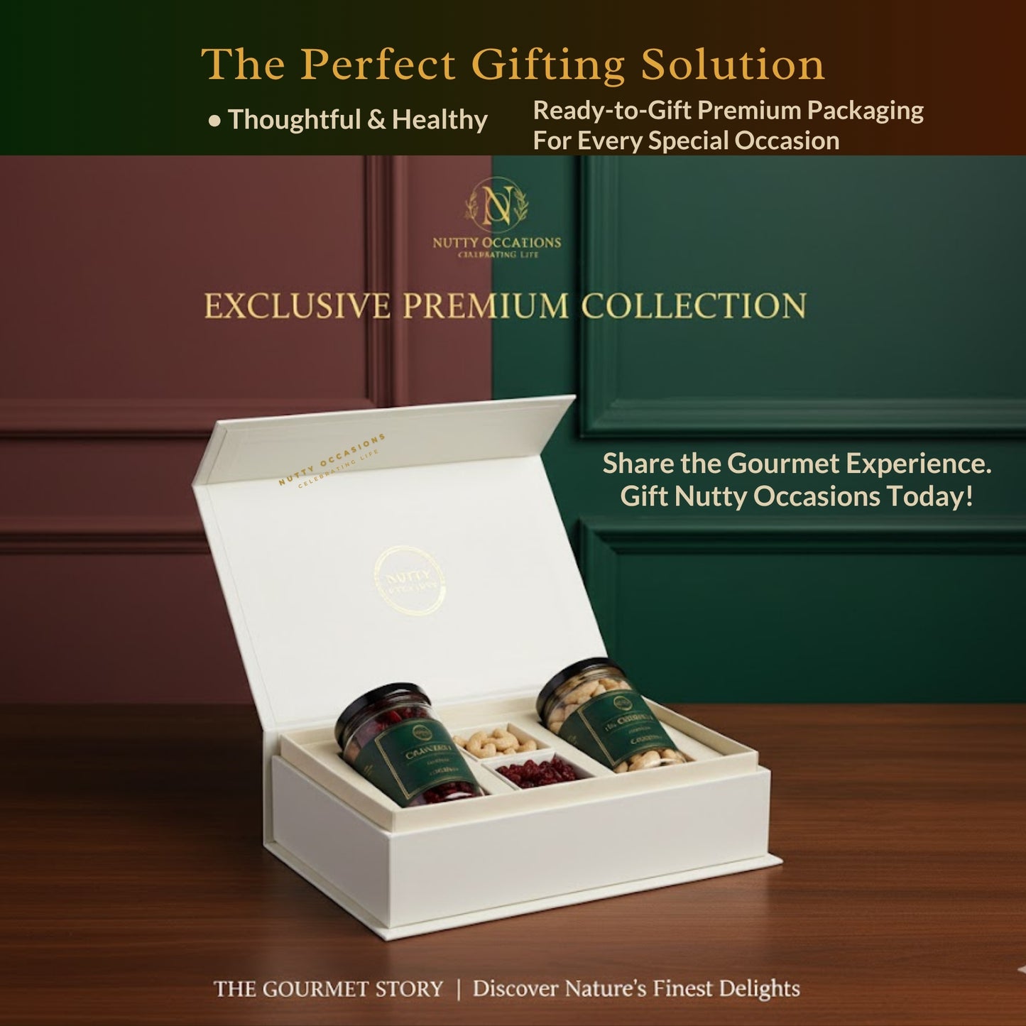 Nutty Occasions - Heirloom Harvest Cranberry & Cashews, Premium Handpicked Dry Fruit : 350 Grams